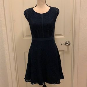 The Limited Navy Lace Dress, 2